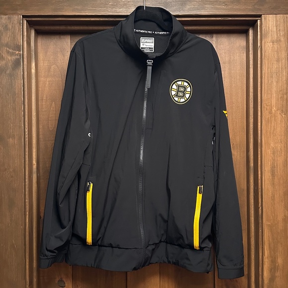 Boston Bruins Fanatics Authentic Pro Rink Coaches Jacket Men's - Picture 1 of 6